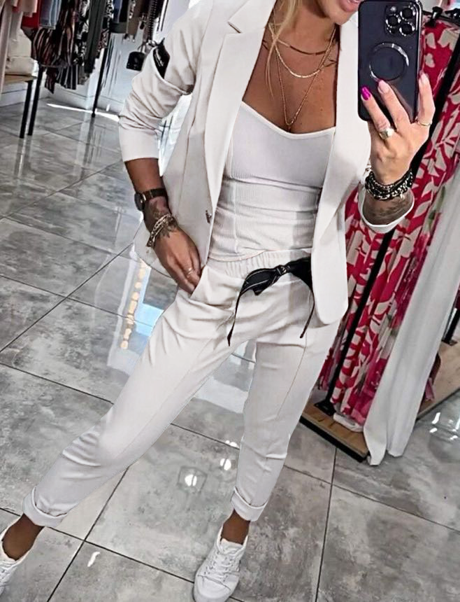 Nina - Giacca e Pantaloni Eleganti in Cotone