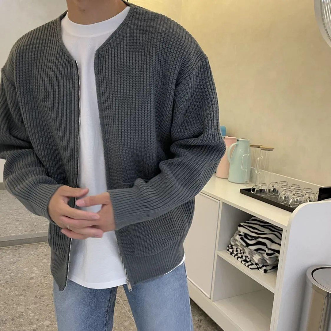 Sergio - Cardigan in lana a maglia