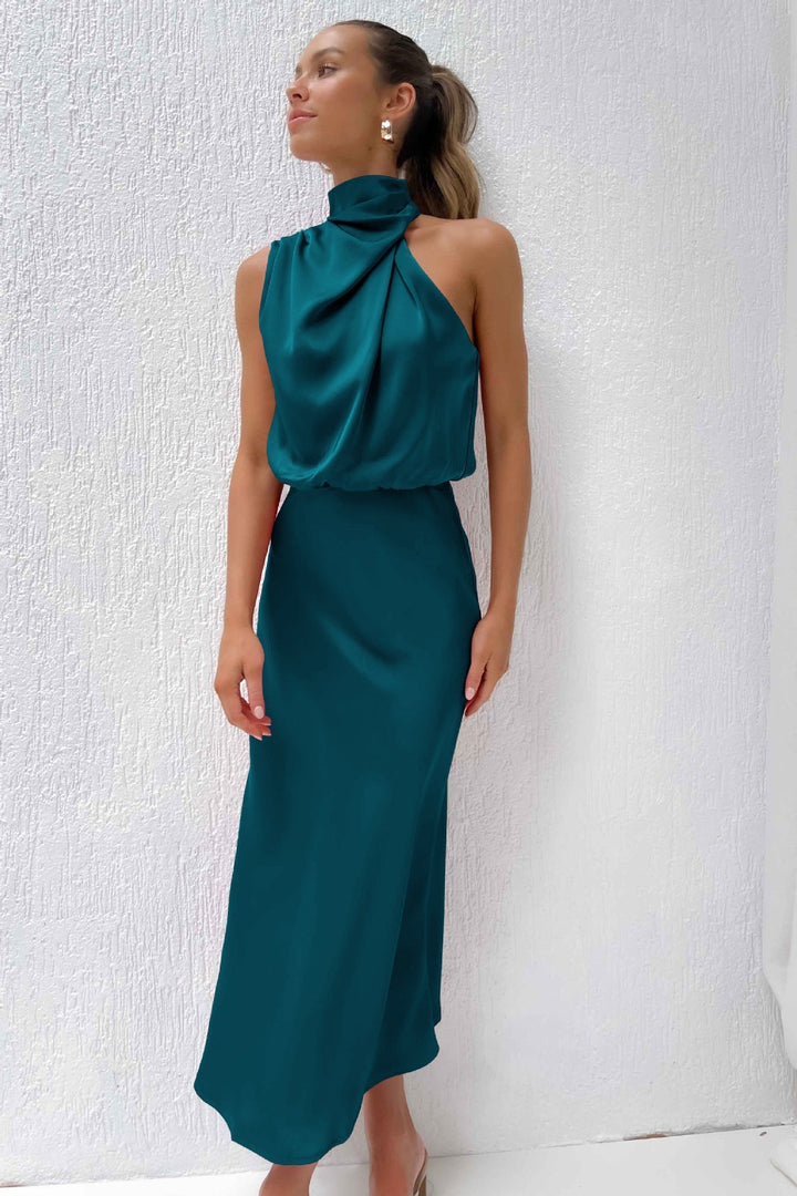 Rosa - Elegante Abito da Sera in Raso