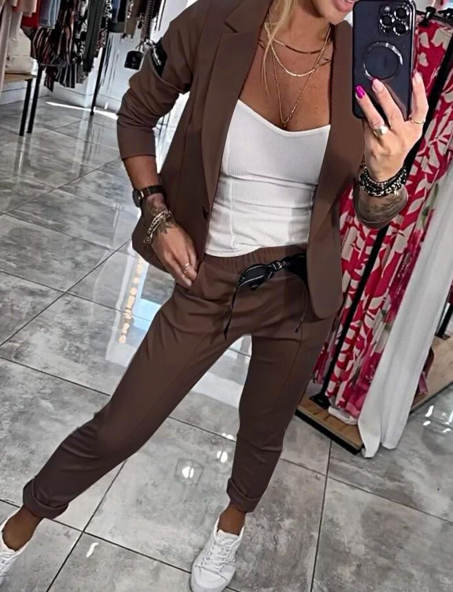 Nina - Giacca e Pantaloni Eleganti in Cotone