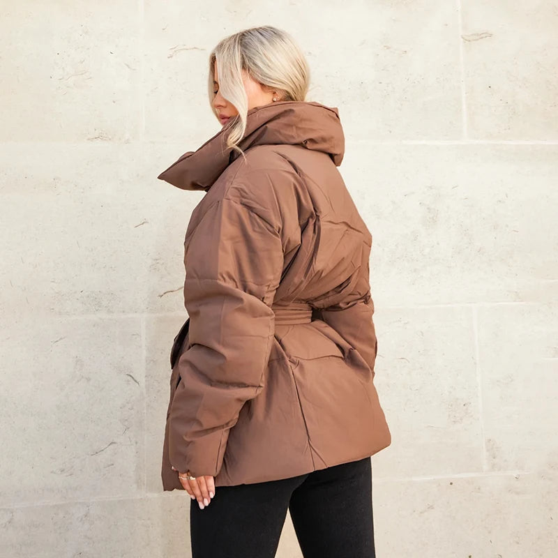 Mia - Cappotto in cashmere morbido con cintura