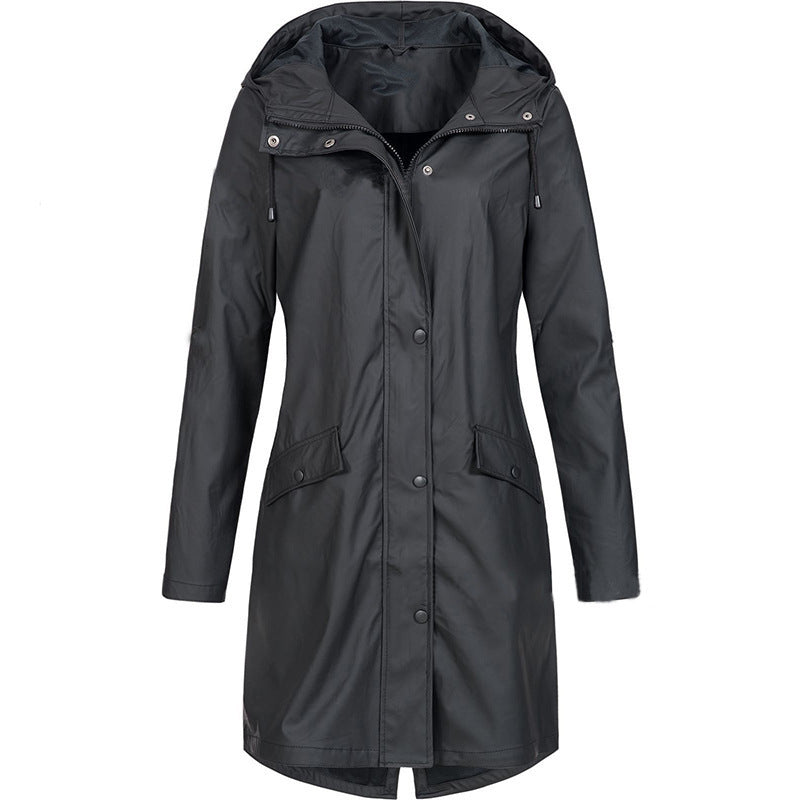 Livia - Giacca Impermeabile in Nylon con Cappuccio