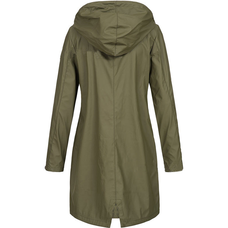 Livia - Giacca Impermeabile in Nylon con Cappuccio