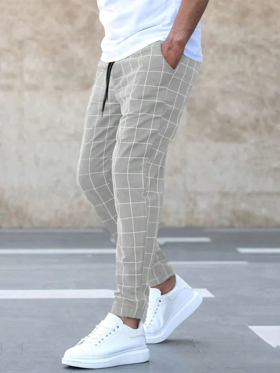 Aldo - Pantaloni Jogger a Quadri