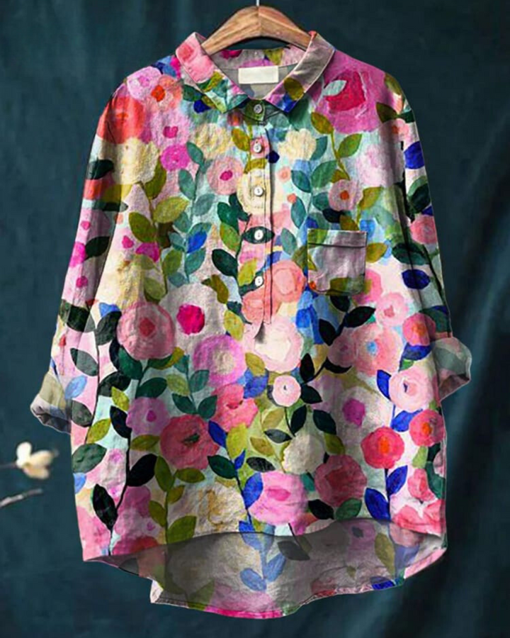 Blusa floreale elegante