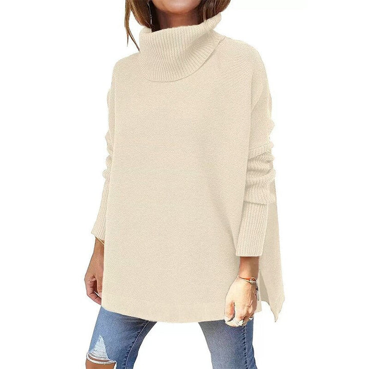 Anna - Maglione Oversized con Collo Alto in Lana