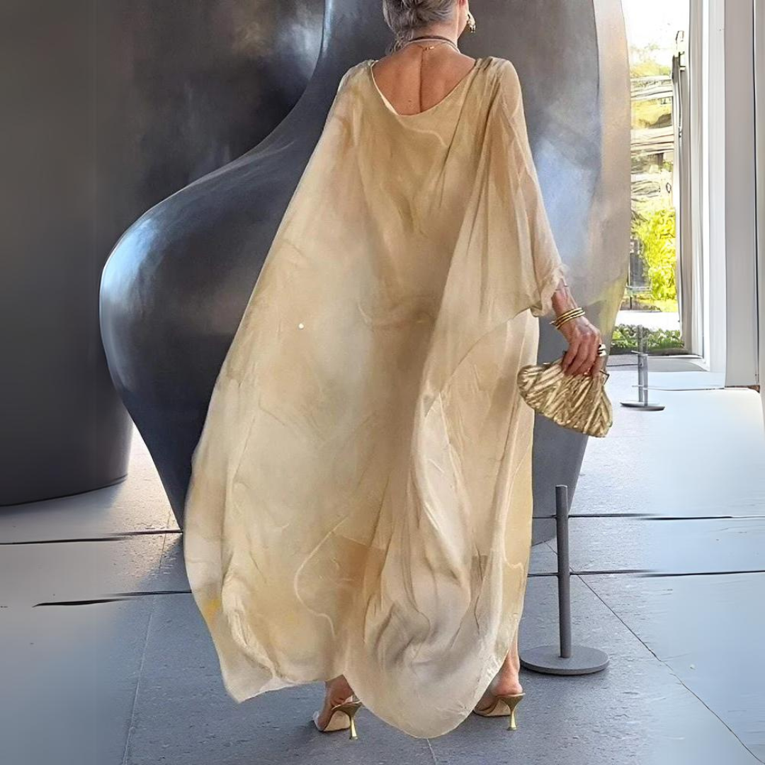 Rosa - Elegante Abito in Chiffon di Seta