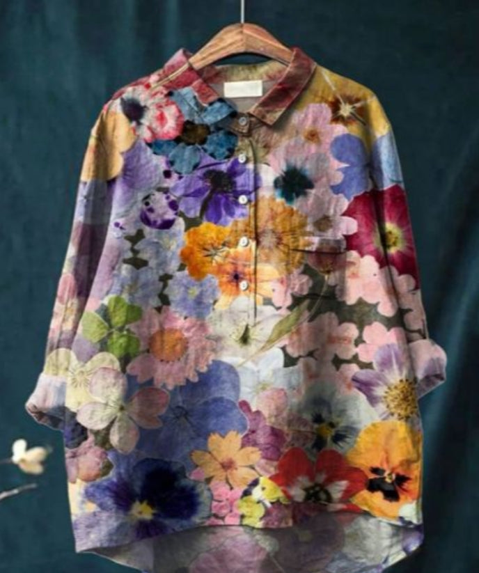 Blusa floreale elegante