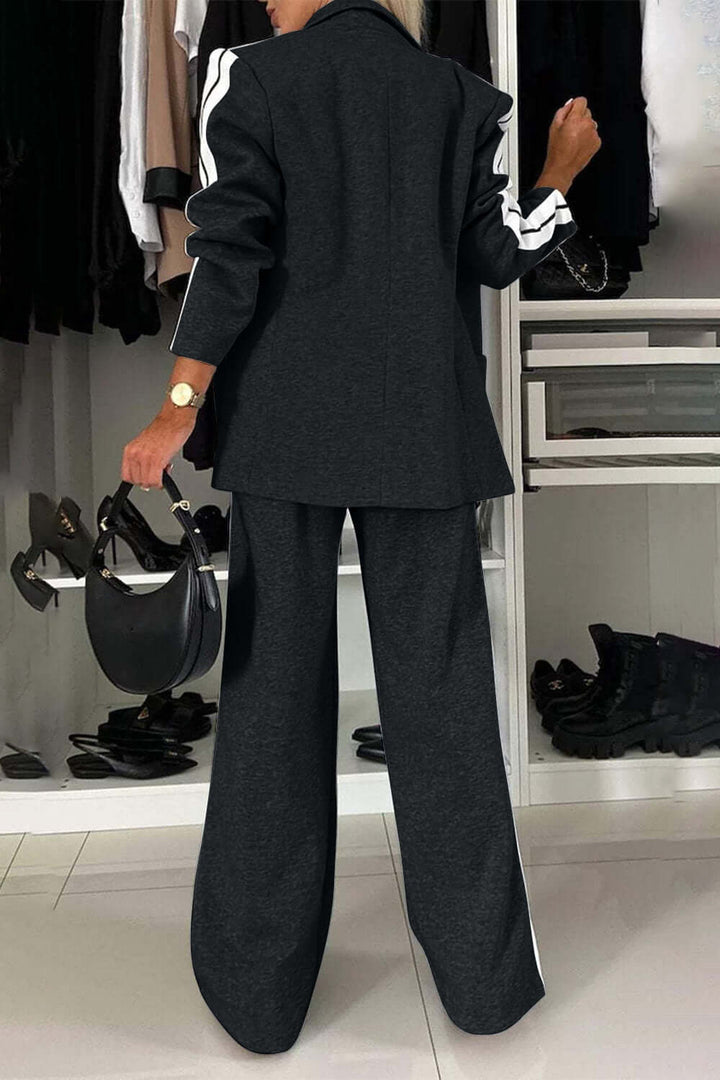 Mara - Set Completo in Cotone con Collo a Contrasto