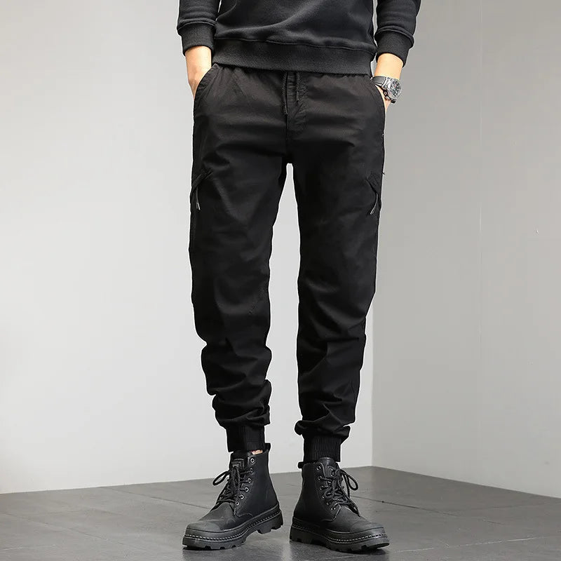 Mario - Pantaloni Cargo Multi-Tasche in Spandex