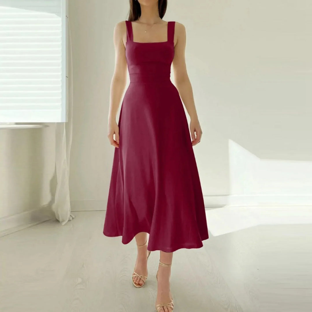 Matilde - Abito Elegante con Scollatura Quadrata