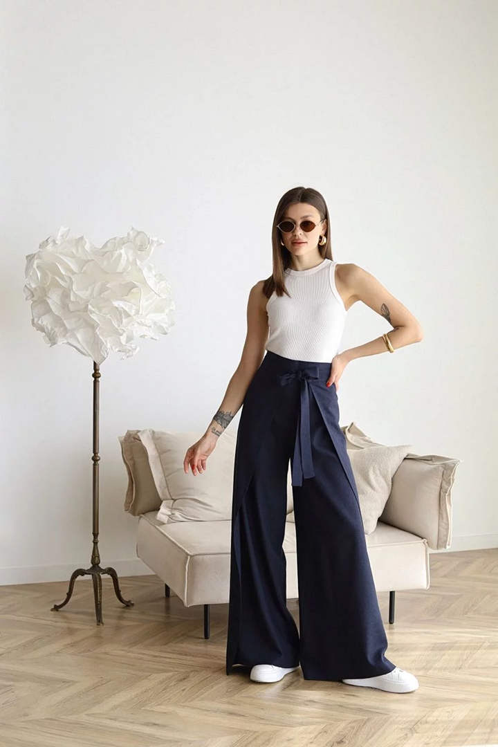 Elisa - Pantaloni lunghi in lino
