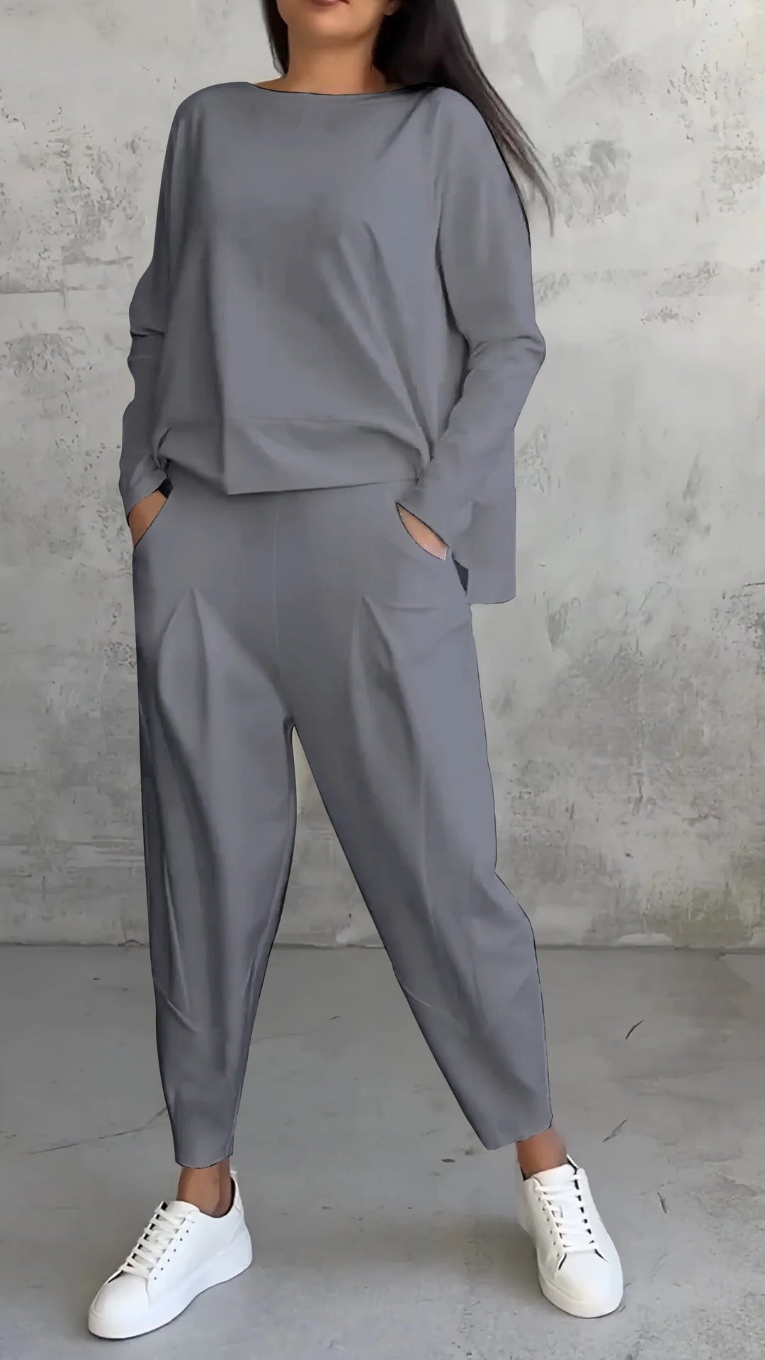 Daria - Combinazione Confortevole con Collo a Giro