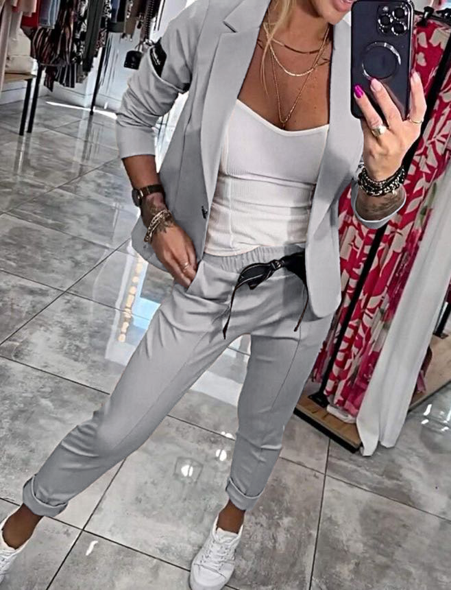 Nina - Giacca e Pantaloni Eleganti in Cotone
