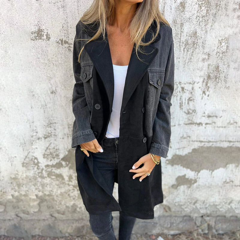 Mara - Il trench in denim elegante e versatile