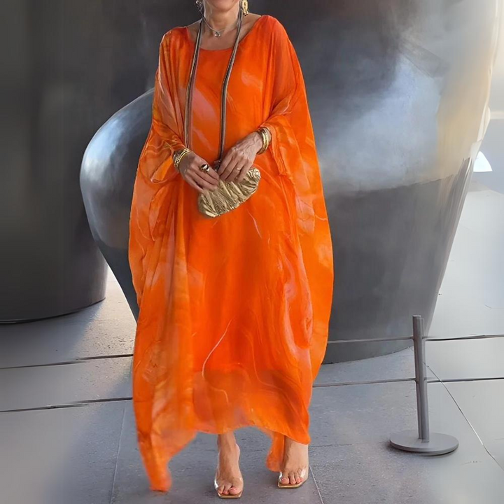 Rosa - Elegante Abito in Chiffon di Seta