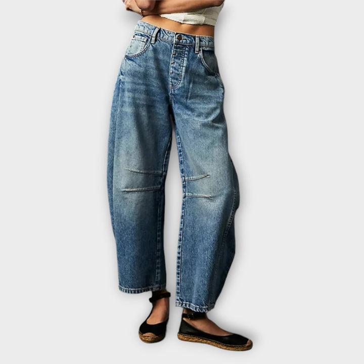 Rosa - Jeans comodi dal taglio ampio