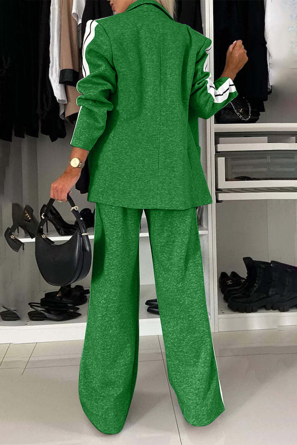 Mara - Set Completo in Cotone con Collo a Contrasto