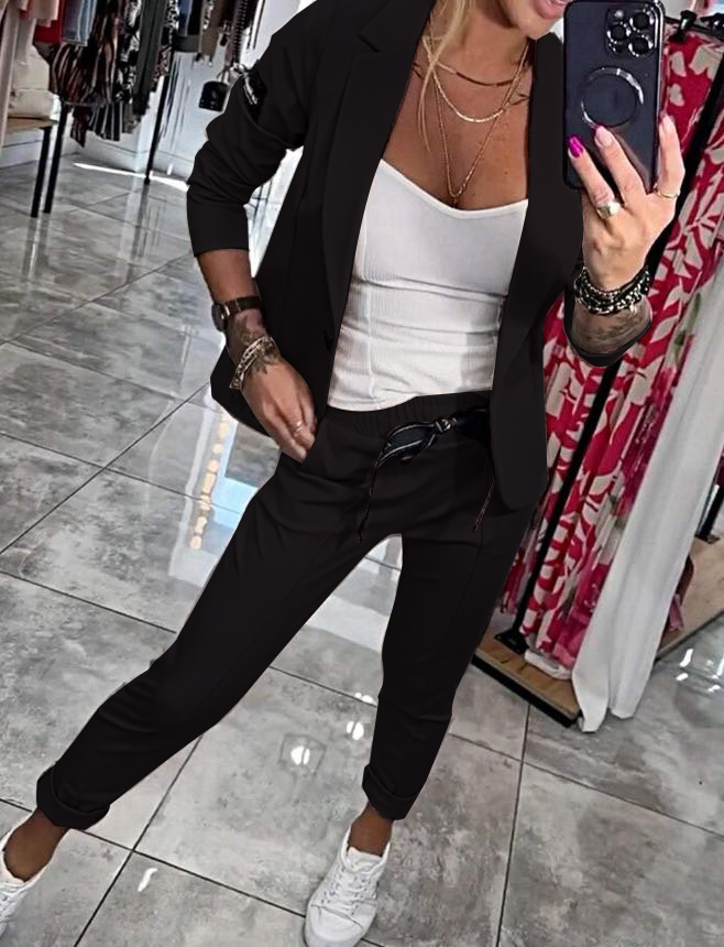 Nina - Giacca e Pantaloni Eleganti in Cotone