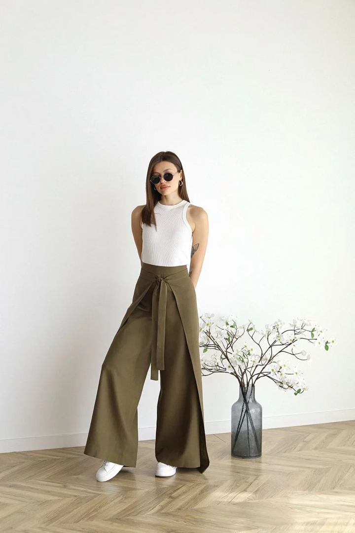 Elisa - Pantaloni lunghi in lino