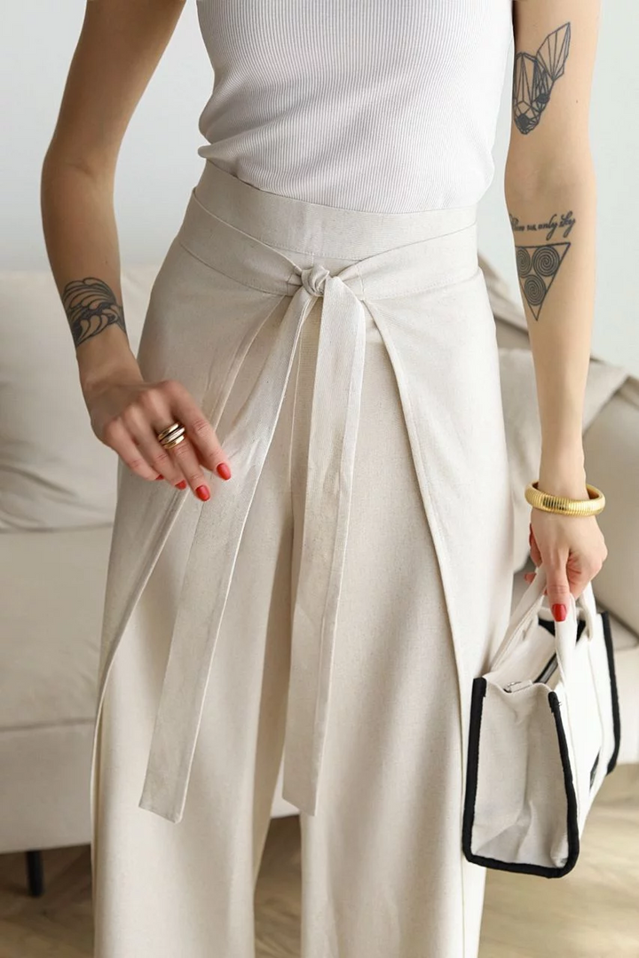 Elisa - Pantaloni lunghi in lino