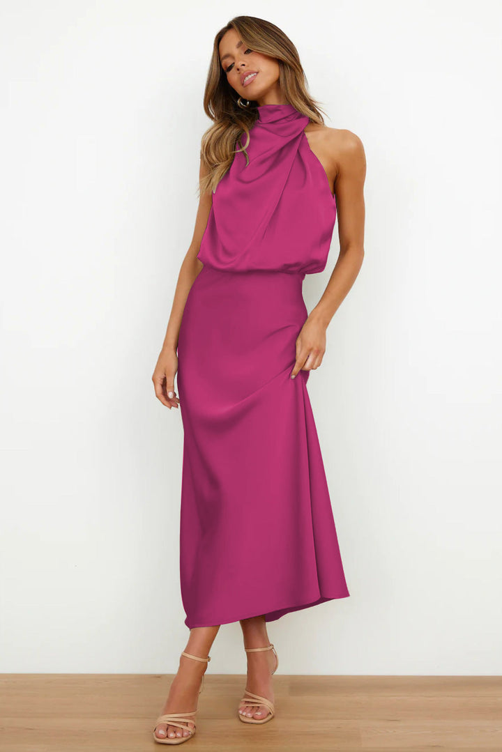 Rosa - Elegante Abito da Sera in Raso