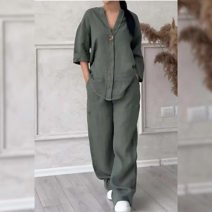Mia - Set Estivo in Lino Confortevole