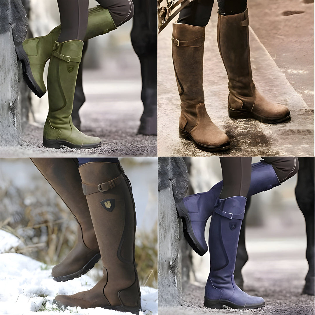 Anna - Ultime Scarpe Stivali in Pelle