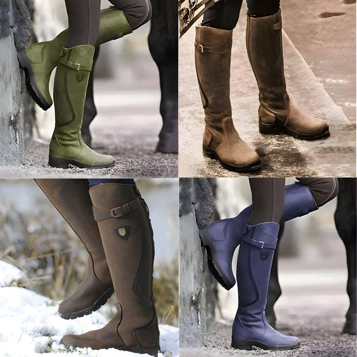 Anna - Ultime Scarpe Stivali in Pelle