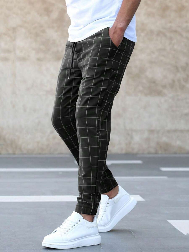 Aldo - Pantaloni Jogger a Quadri