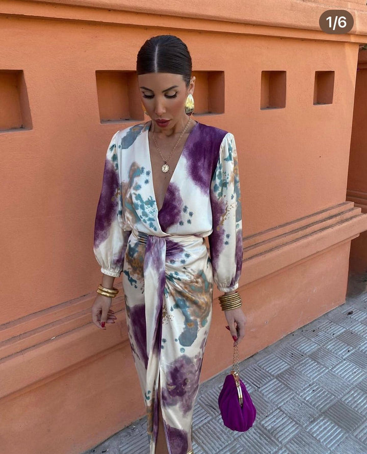 Giulia - Elegante Abito da Sera con Scollatura a V