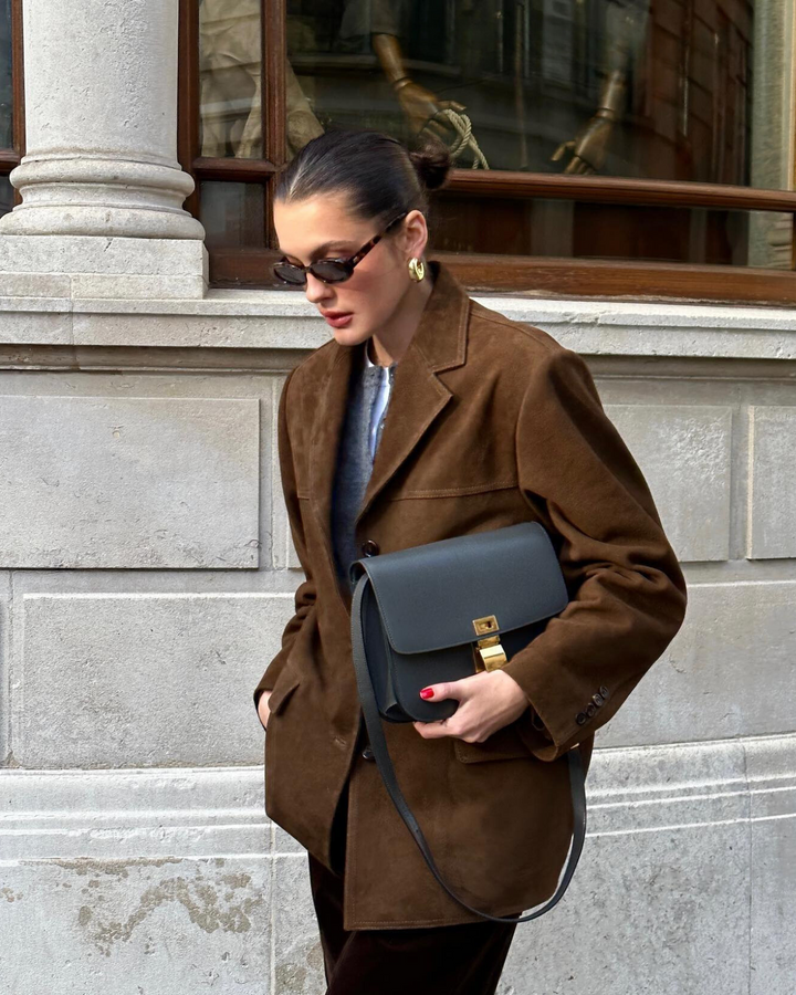 Carla - Blazer Elegante in Pelle Suede