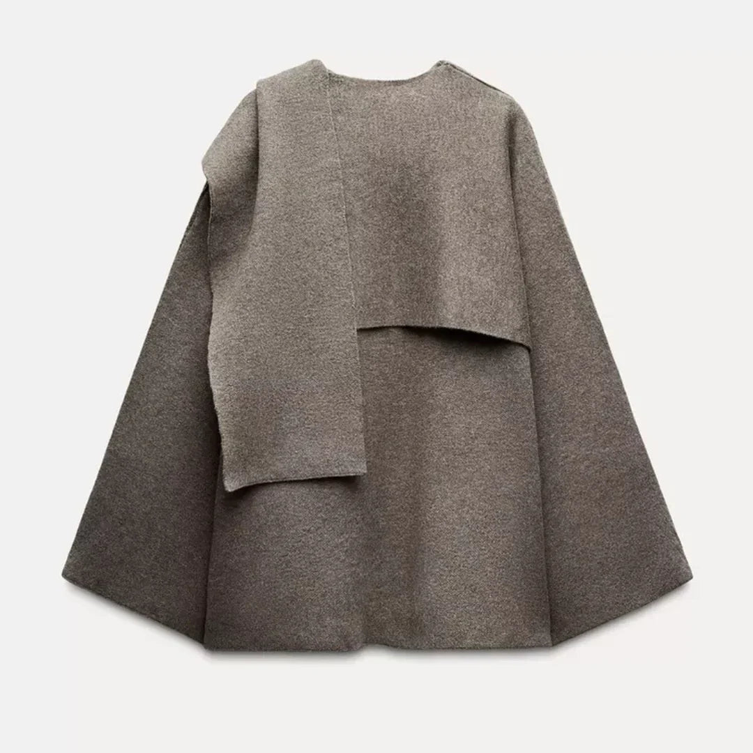 Rosa - Mantella in Lana Cappotto