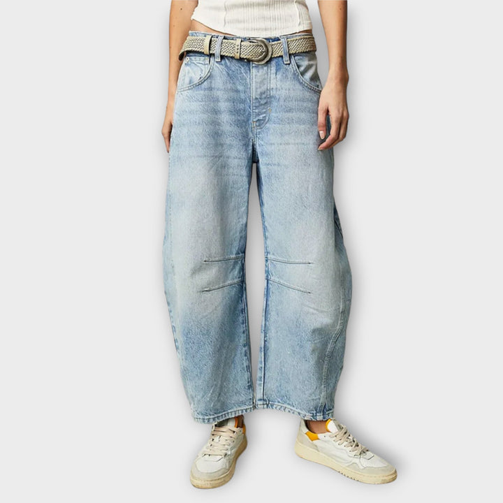Rosa - Jeans comodi dal taglio ampio