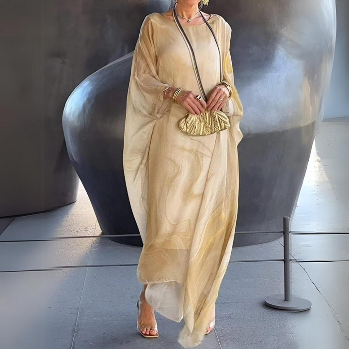 Rosa - Elegante Abito in Chiffon di Seta