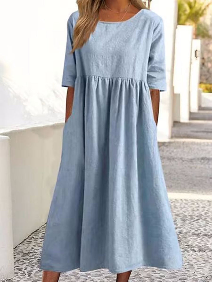 Tina - Vestito midi con maniche a tre quarti