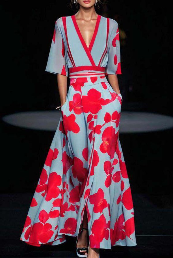 Elisa - Abito in cotone elegante con maniche