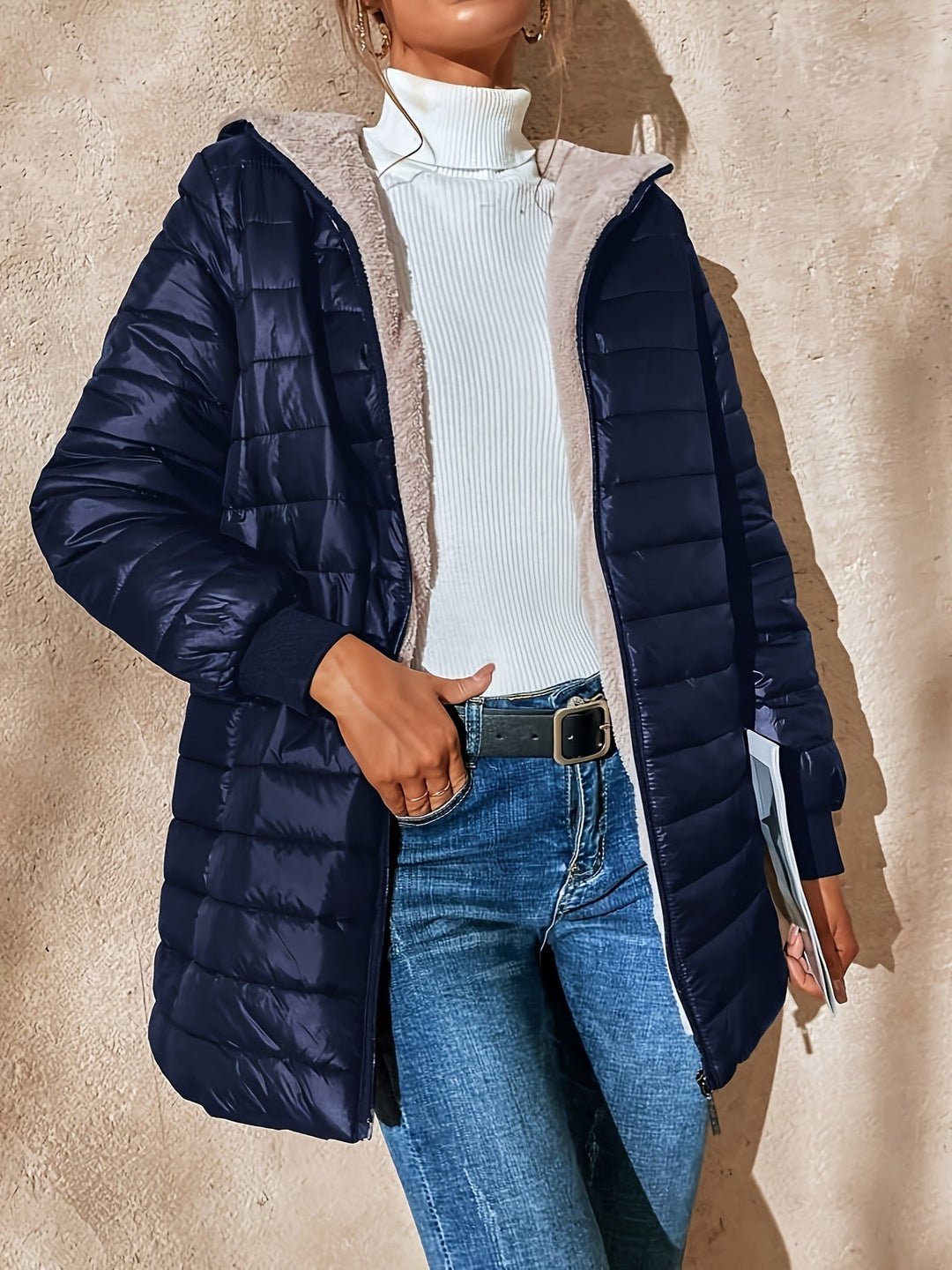 Giulia - Giacca Lunga Casual in Lana