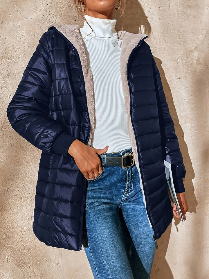 Giulia - Giacca Lunga Casual in Lana