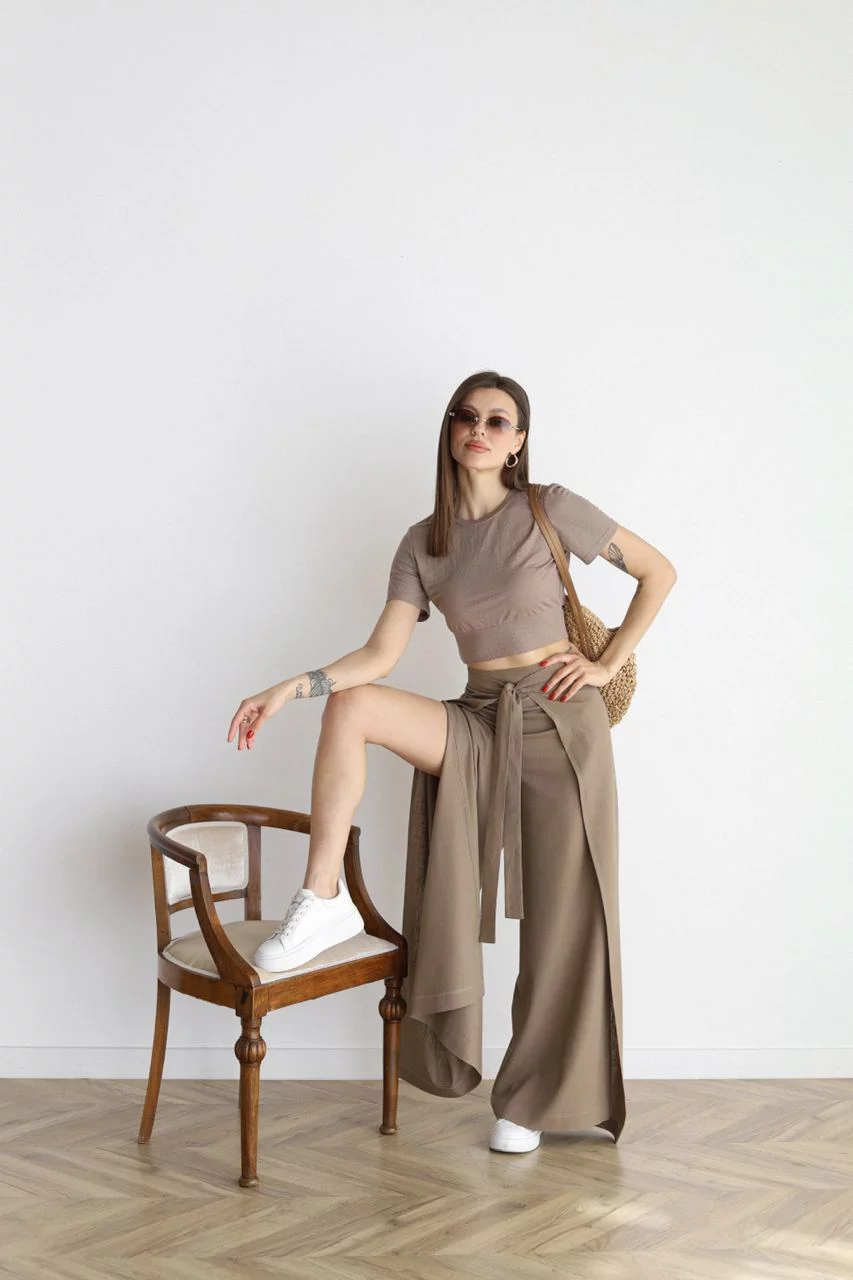 Elisa - Pantaloni lunghi in lino