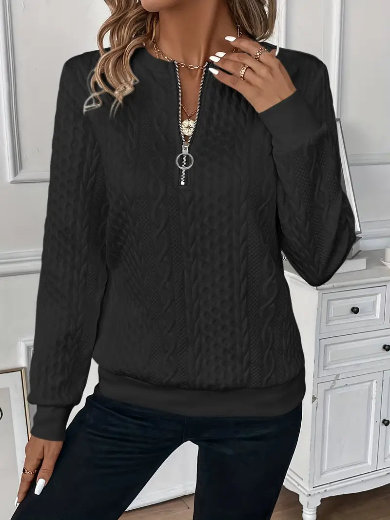 Livia - Felpa con Zip Elegante