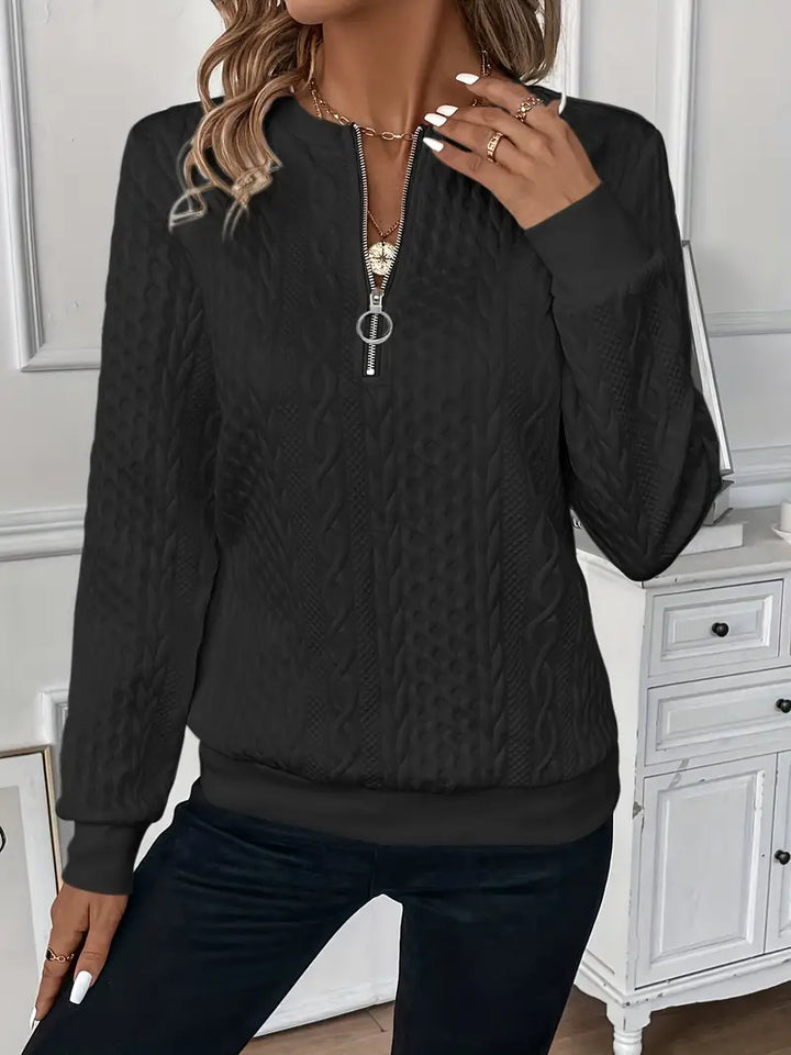 Livia - Felpa con Zip Elegante