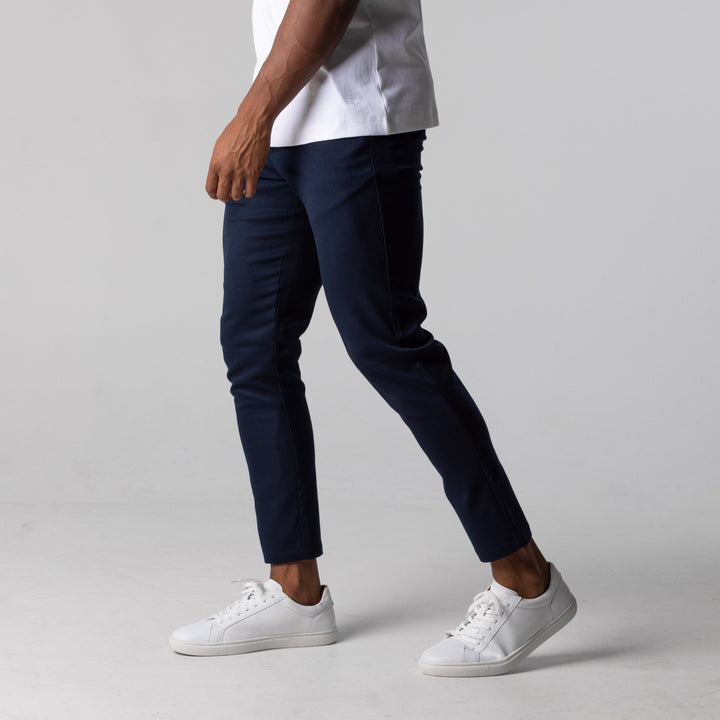 Sergio - Pantaloni Casual in Cotone Elasticizzato