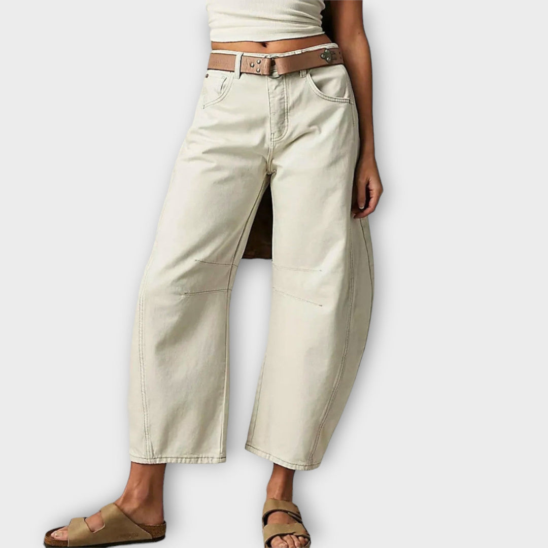 Rosa - Jeans comodi dal taglio ampio
