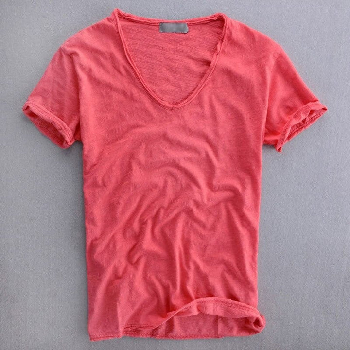 T-shirt di cotone formale per occasioni eleganti - Scopri il tuo stile raffinato con i nostri articoli di moda in cotone di alta qualità.