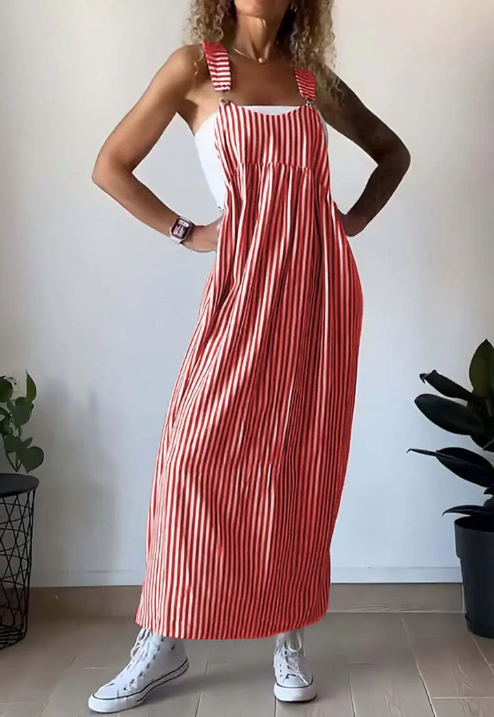 Sara - Salopette casual a righe