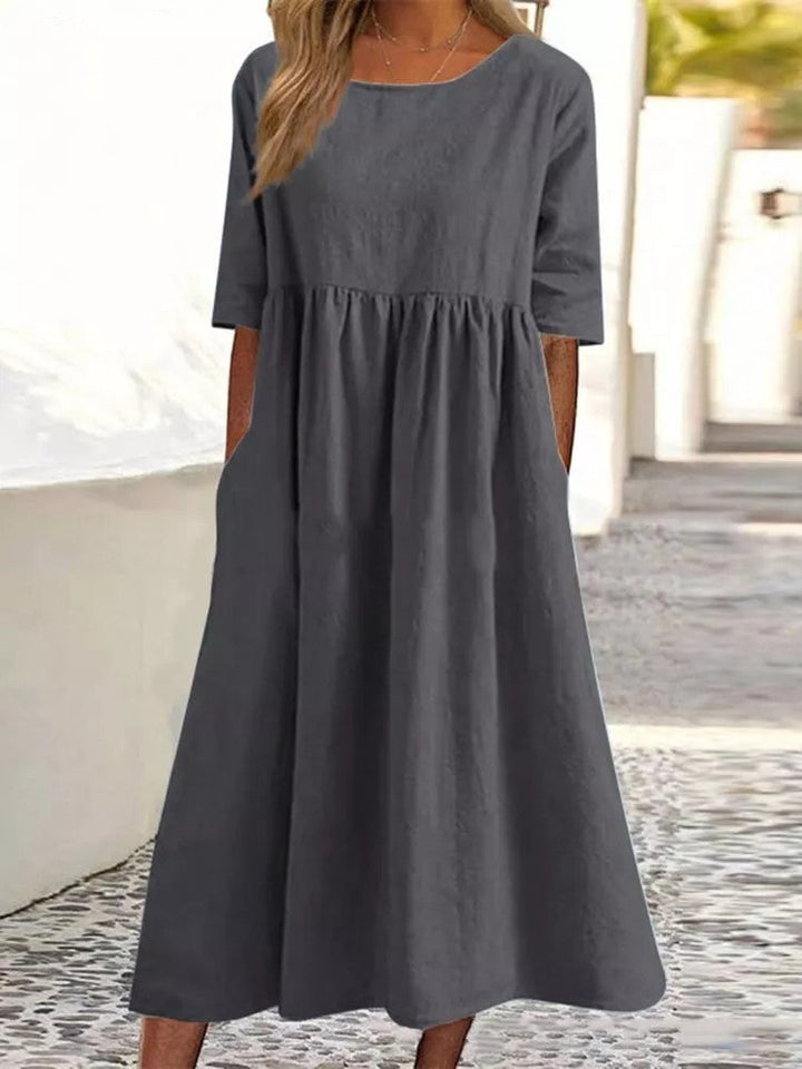 Tina - Vestito midi con maniche a tre quarti