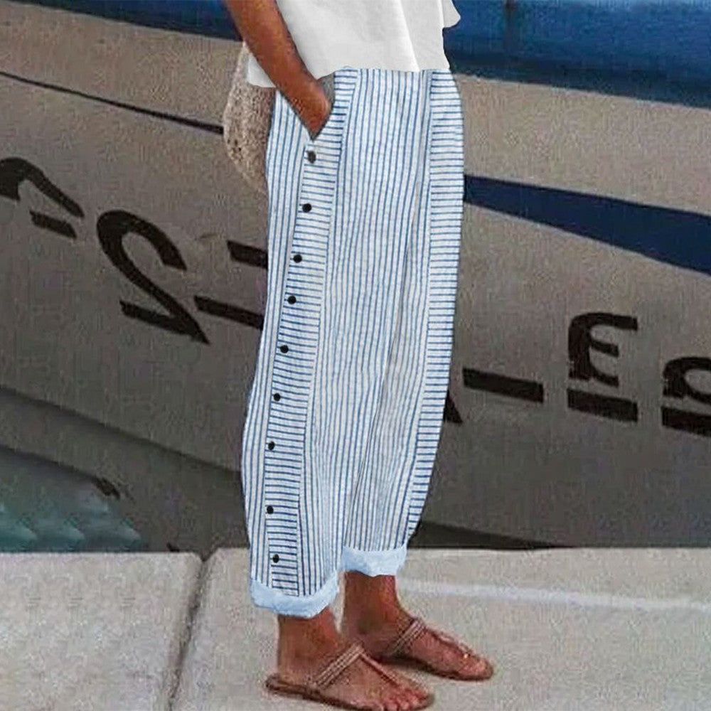 Soft trousers with pockets