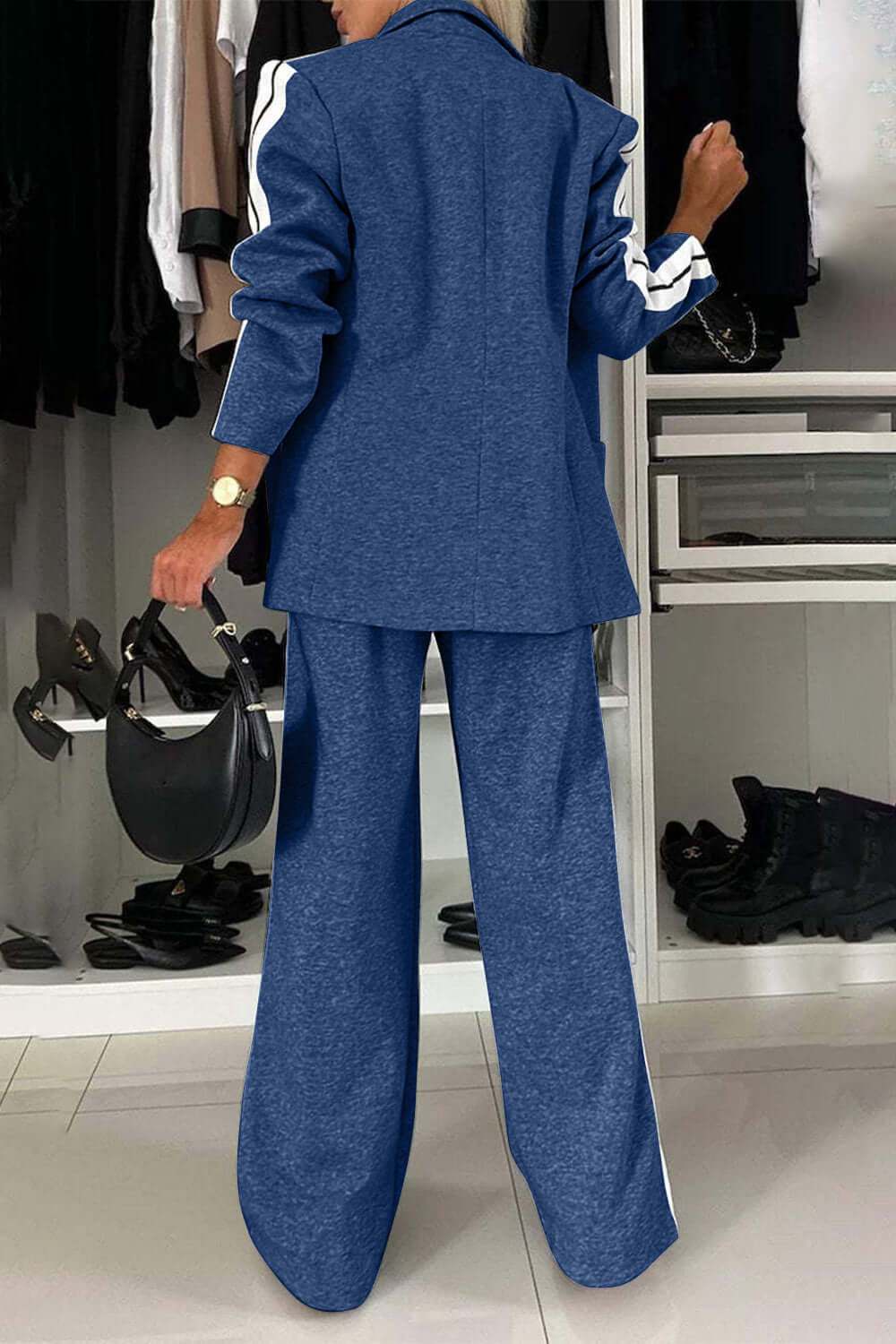 Mara - Set Completo in Cotone con Collo a Contrasto