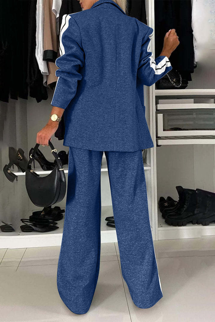 Mara - Set Completo in Cotone con Collo a Contrasto